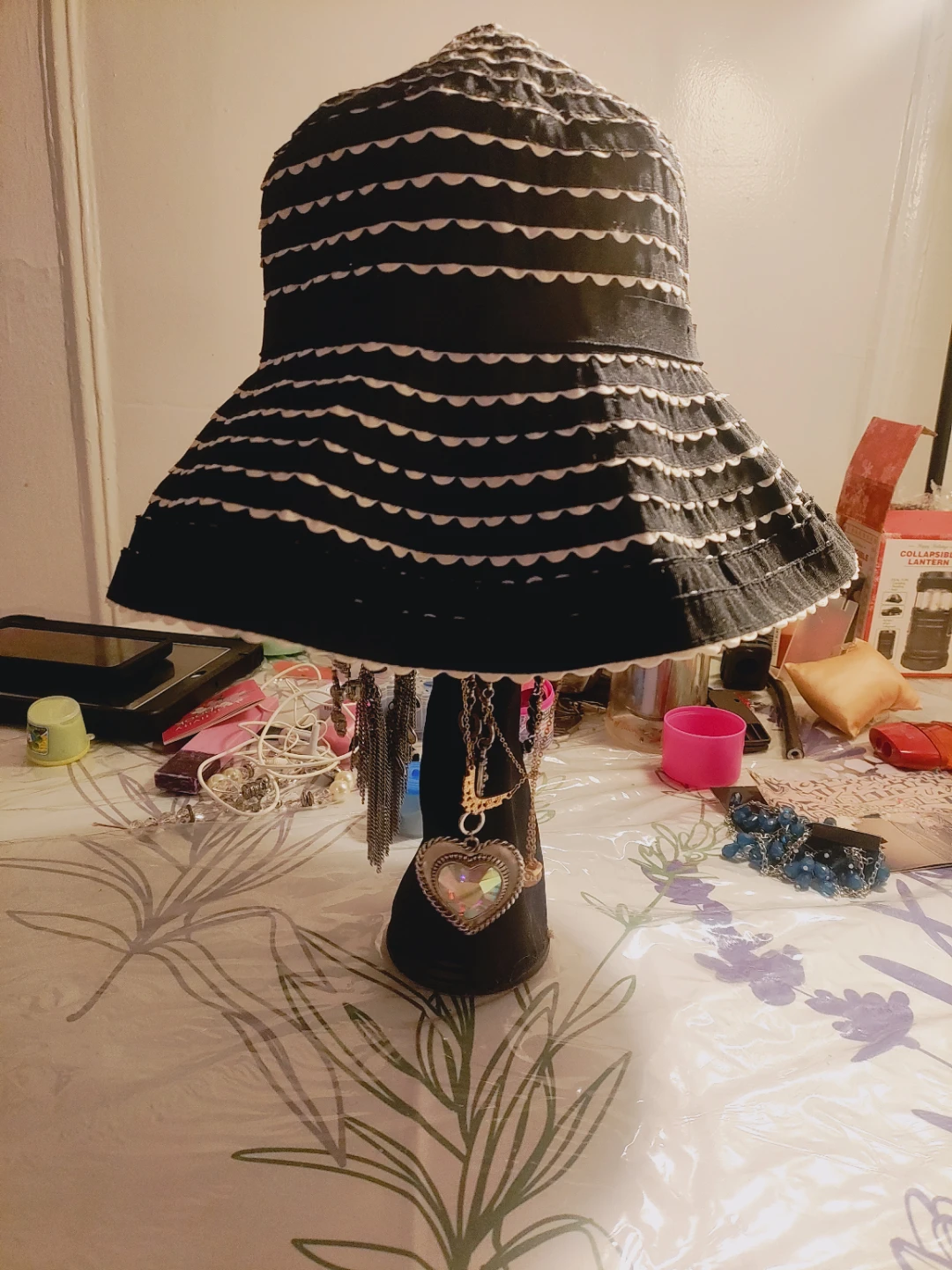 🧡Black and White Striped Sun Hat with Bow - photo 2