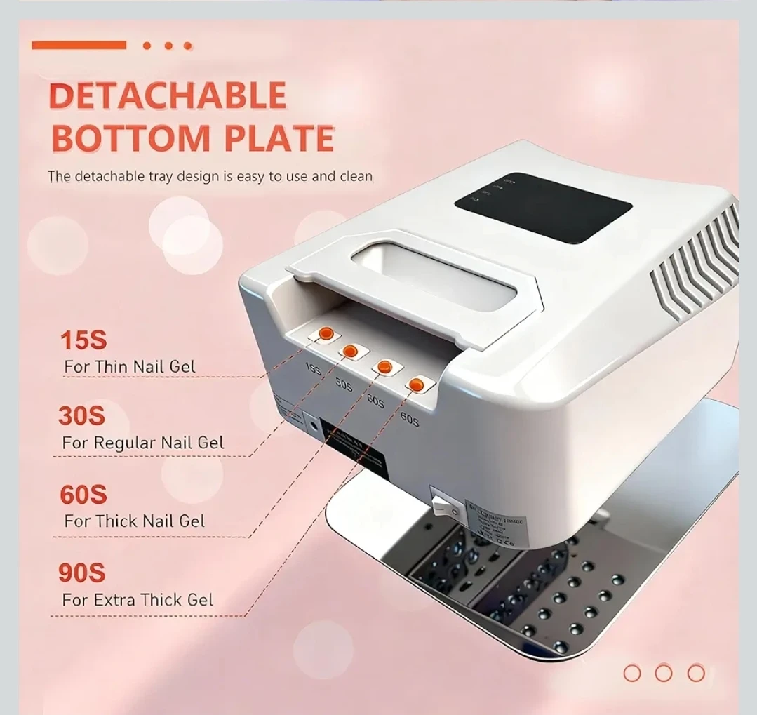 80W Cordless UV LED Nail Lamp - photo 3
