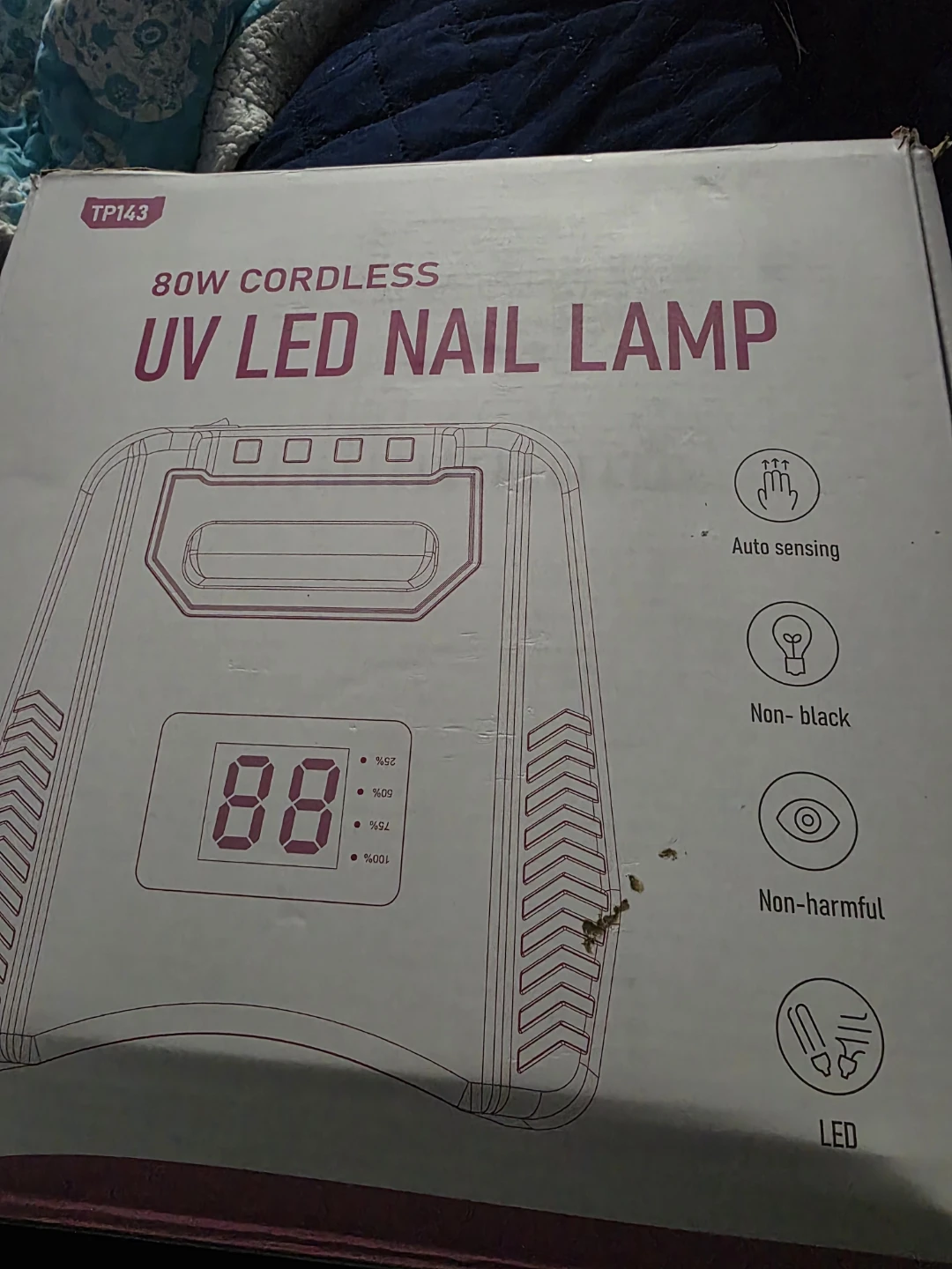 80W Cordless UV LED Nail Lamp - photo 4