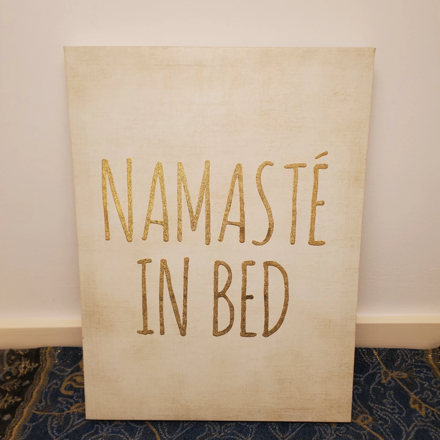 Free Namaste In Bed Canvas Wall Art