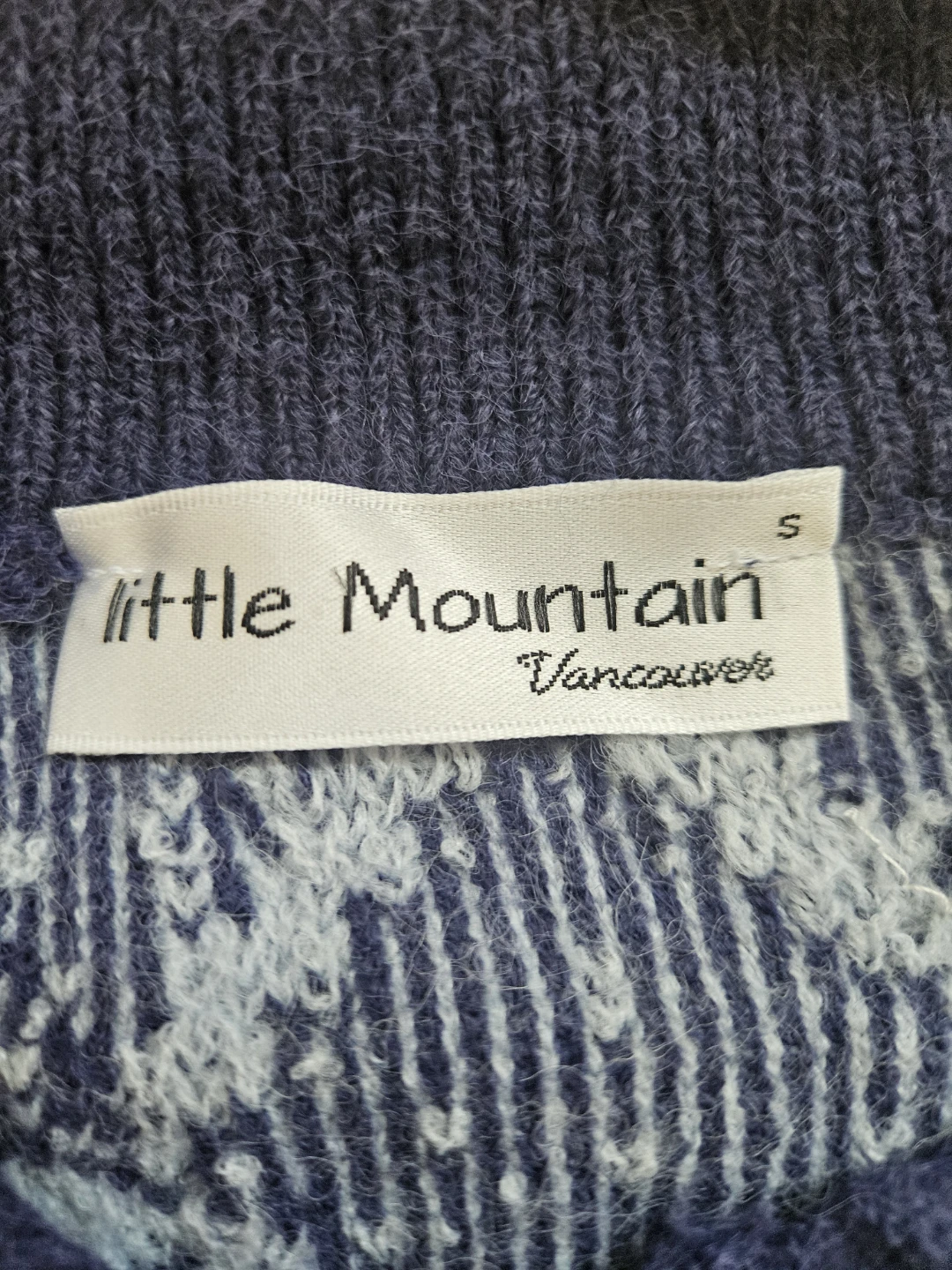 Little Mountain Vancouver Argyle Sweater Size S - photo 2