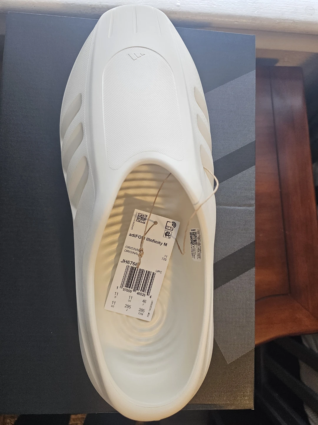 Adidas adiFOM III Infinity Mule White Size 11