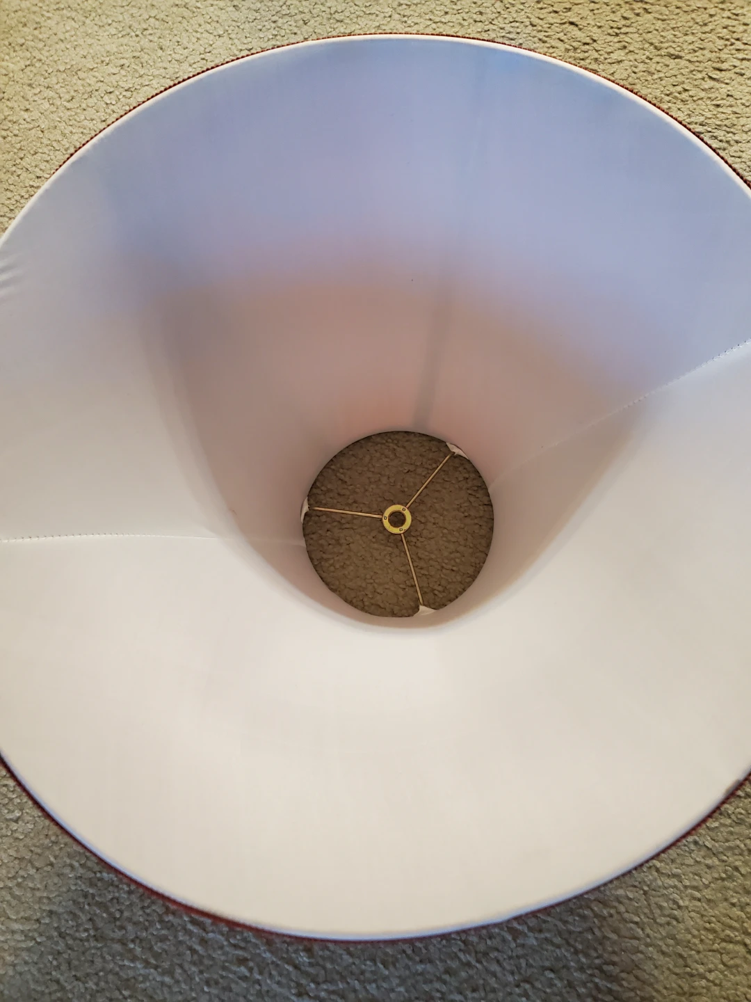 Lampshade - Burgundy Fabric Bell Shape - photo 2