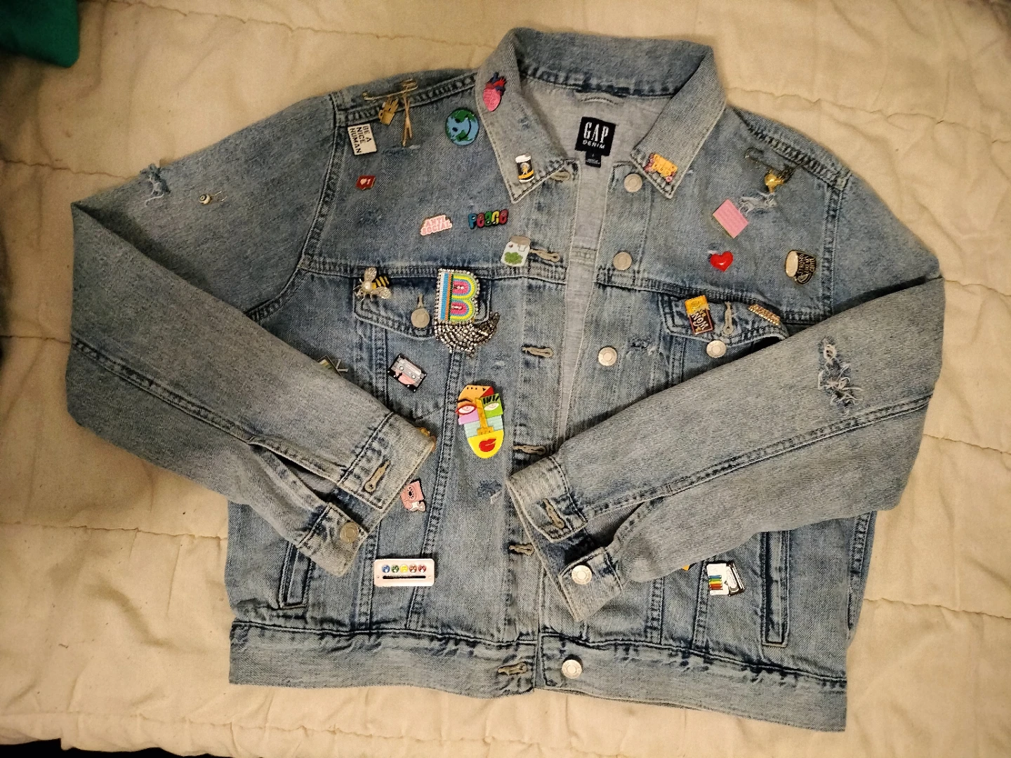 GAP Denim Jacket with Assorted Patches
