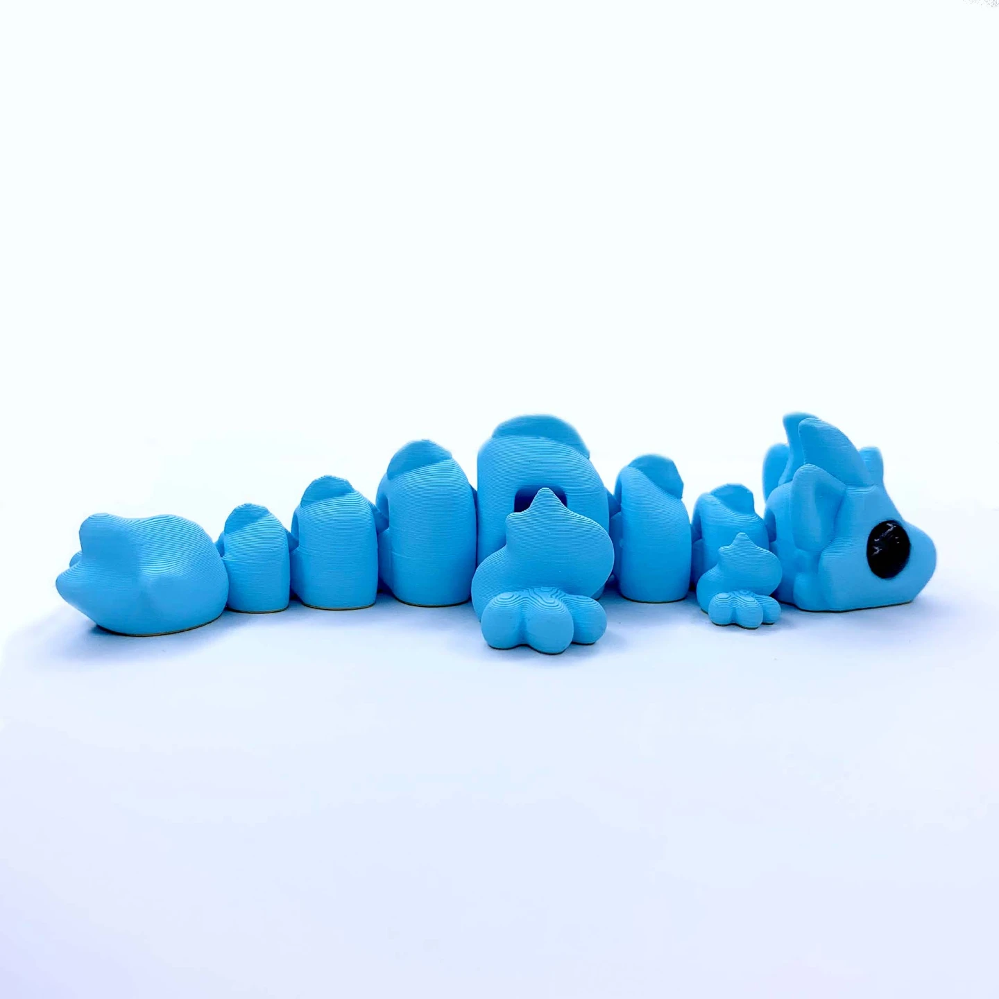 Blue Articulated Dragon Fidget Toy - photo 4