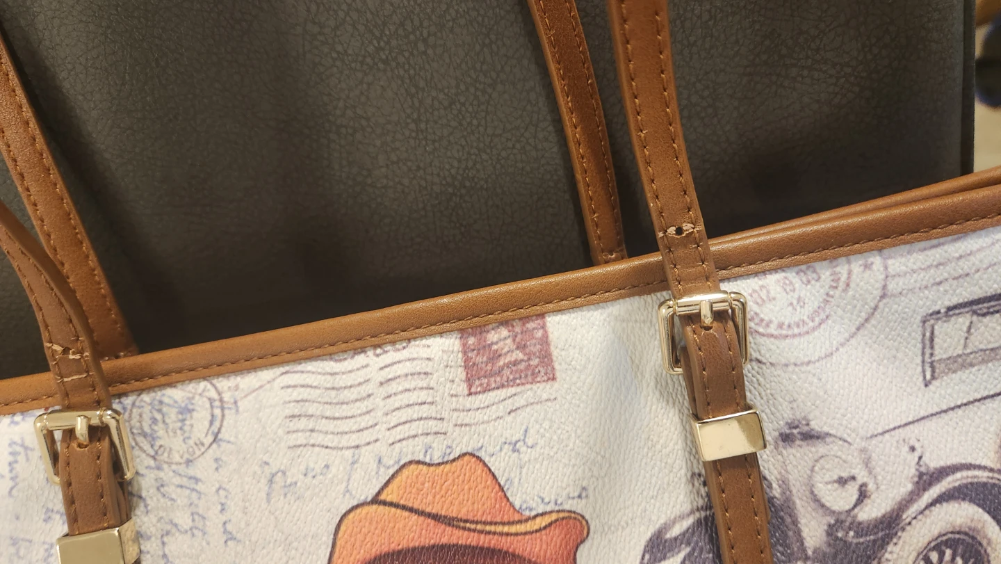 Tote Bag with London & Vintage Car Print - photo 2