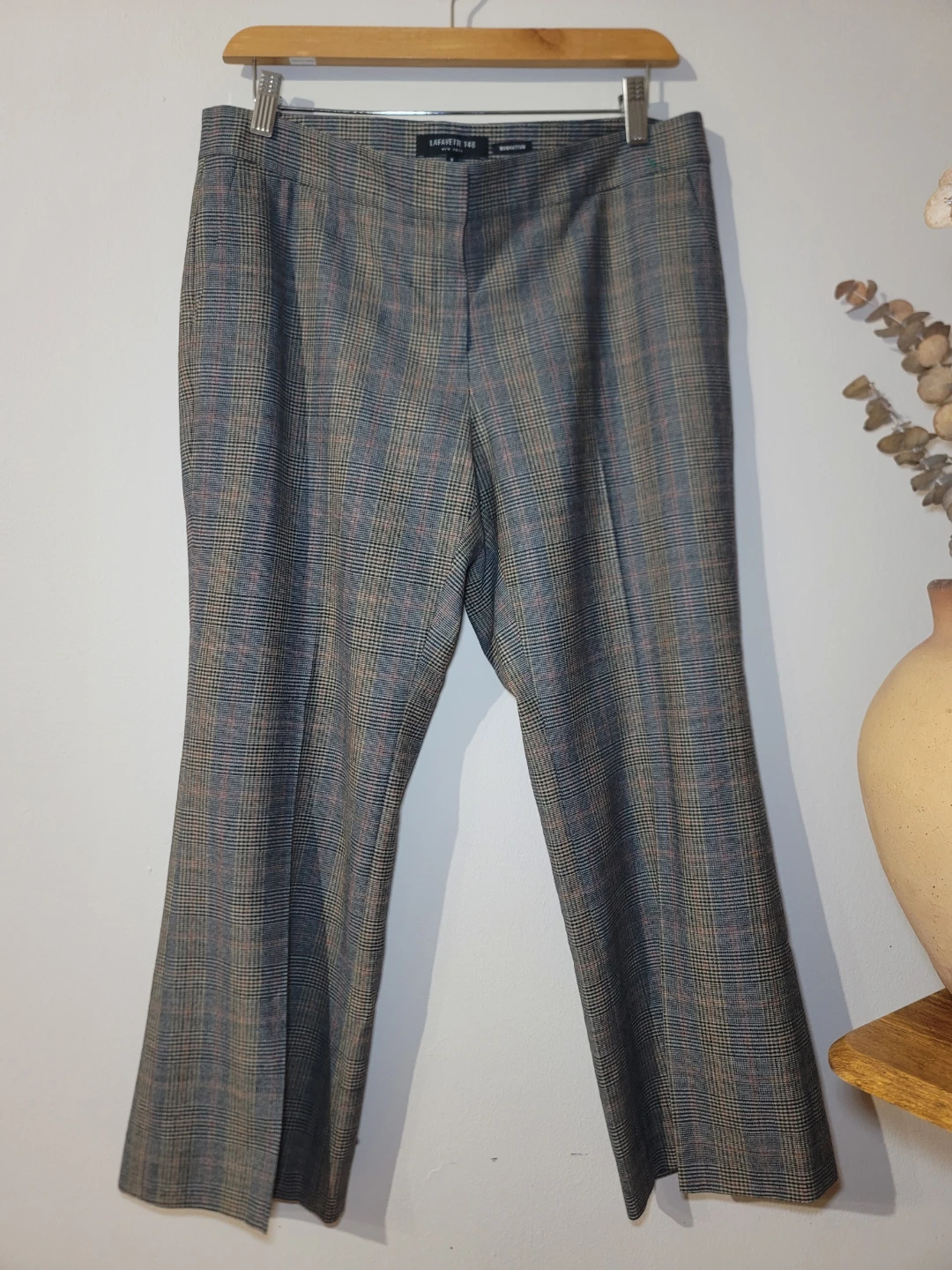 Lafayette 148 Virgin Wool Trousers Sz 8 Old Money Office