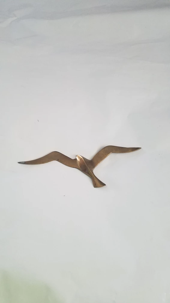 Brass Flying Bird Wall Decor