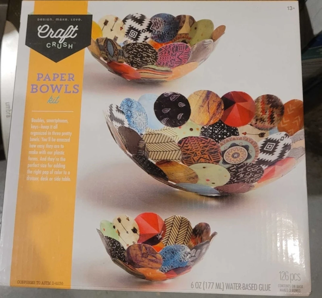 Craft Crush Paper Bowls Kit