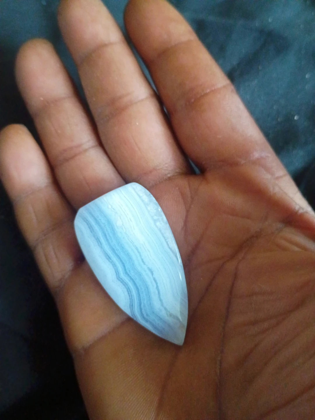 Blue Lace Agate Pendant - photo 2