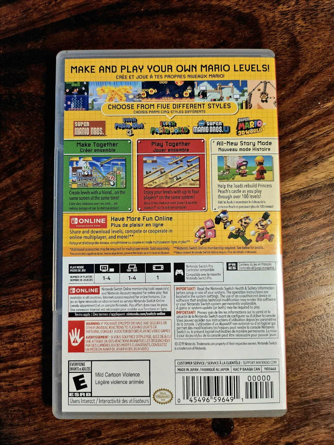 Nintendo Switch Super Mario Maker 2 Game - photo 2