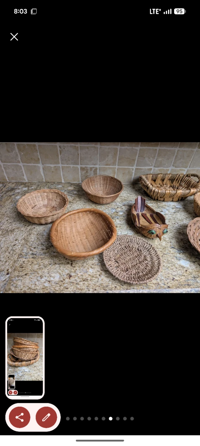 Wicker Baskets  each $5