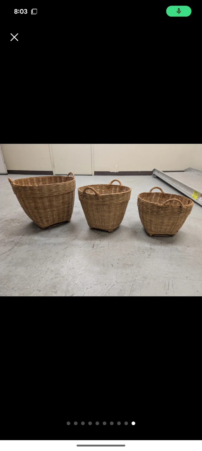 Wicker Baskets  each $5 - photo 3