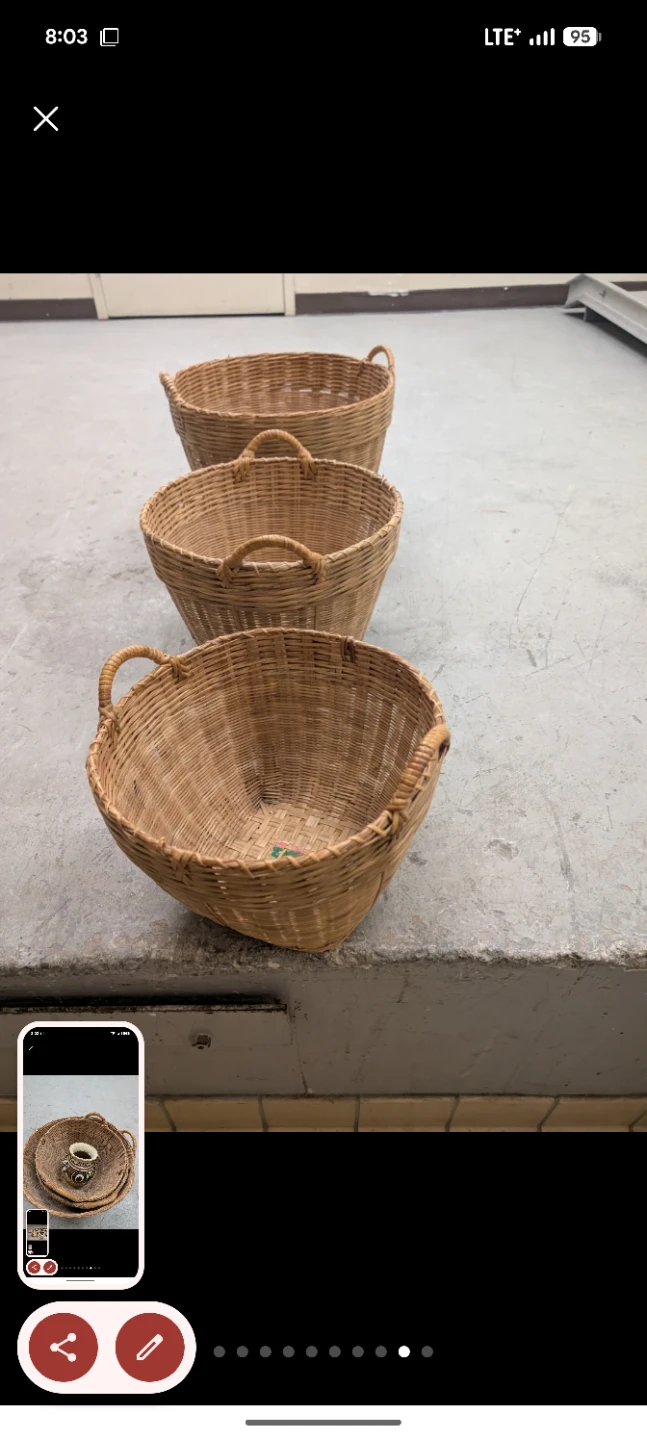Wicker Baskets  each $5 - photo 4