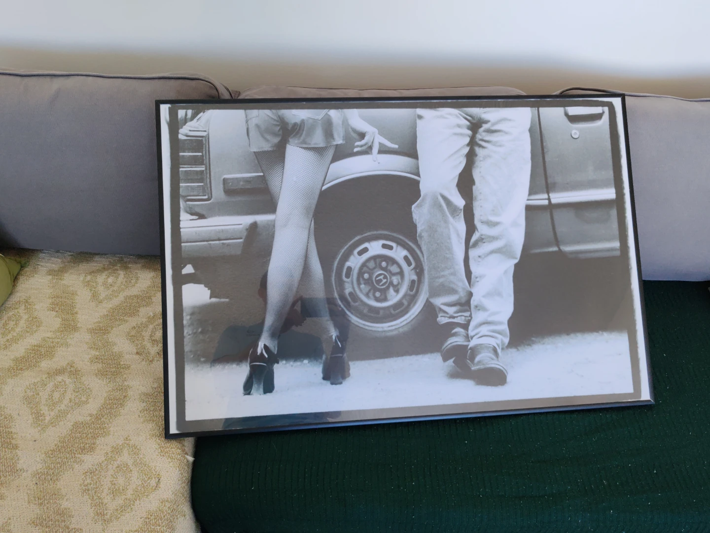 Framed Black and White Photograph