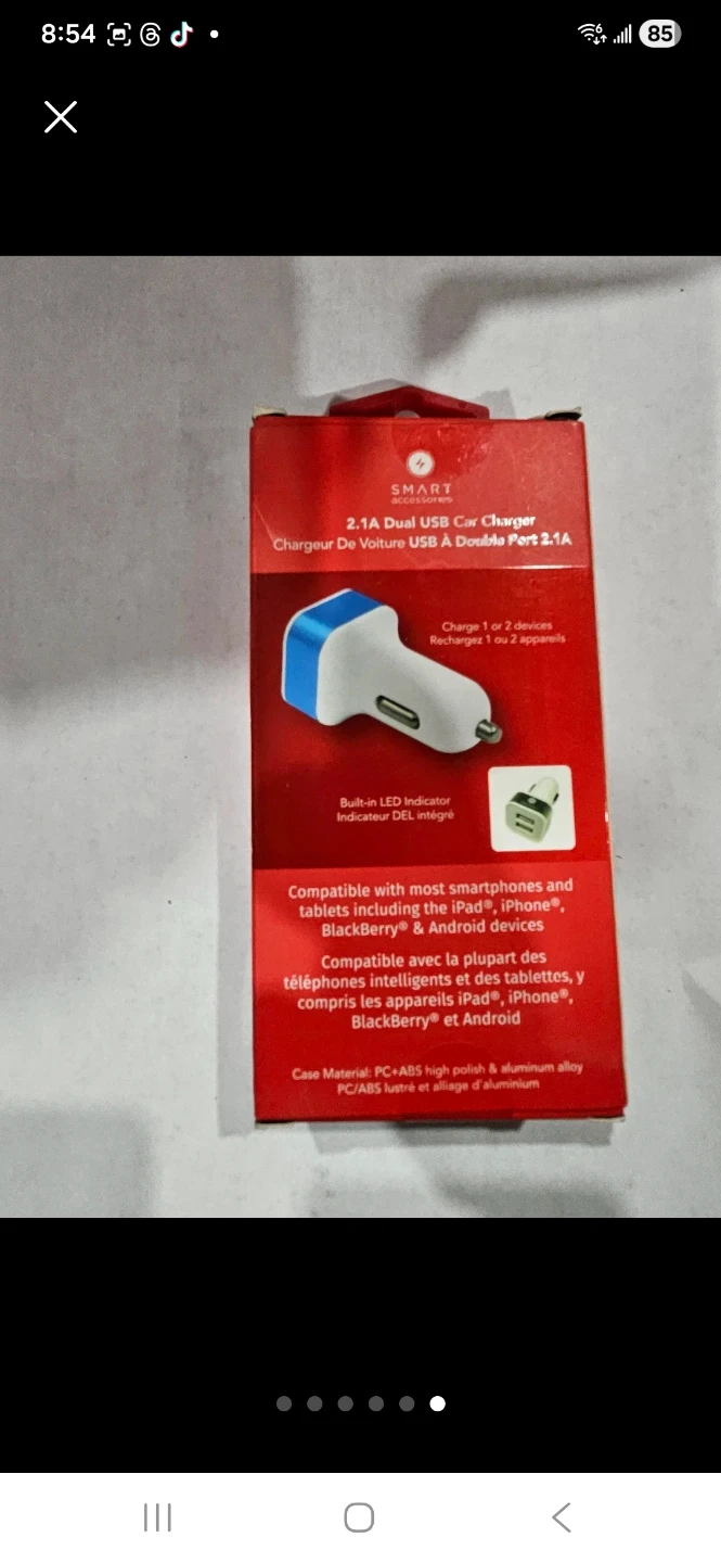 Cigarette lighter car charger