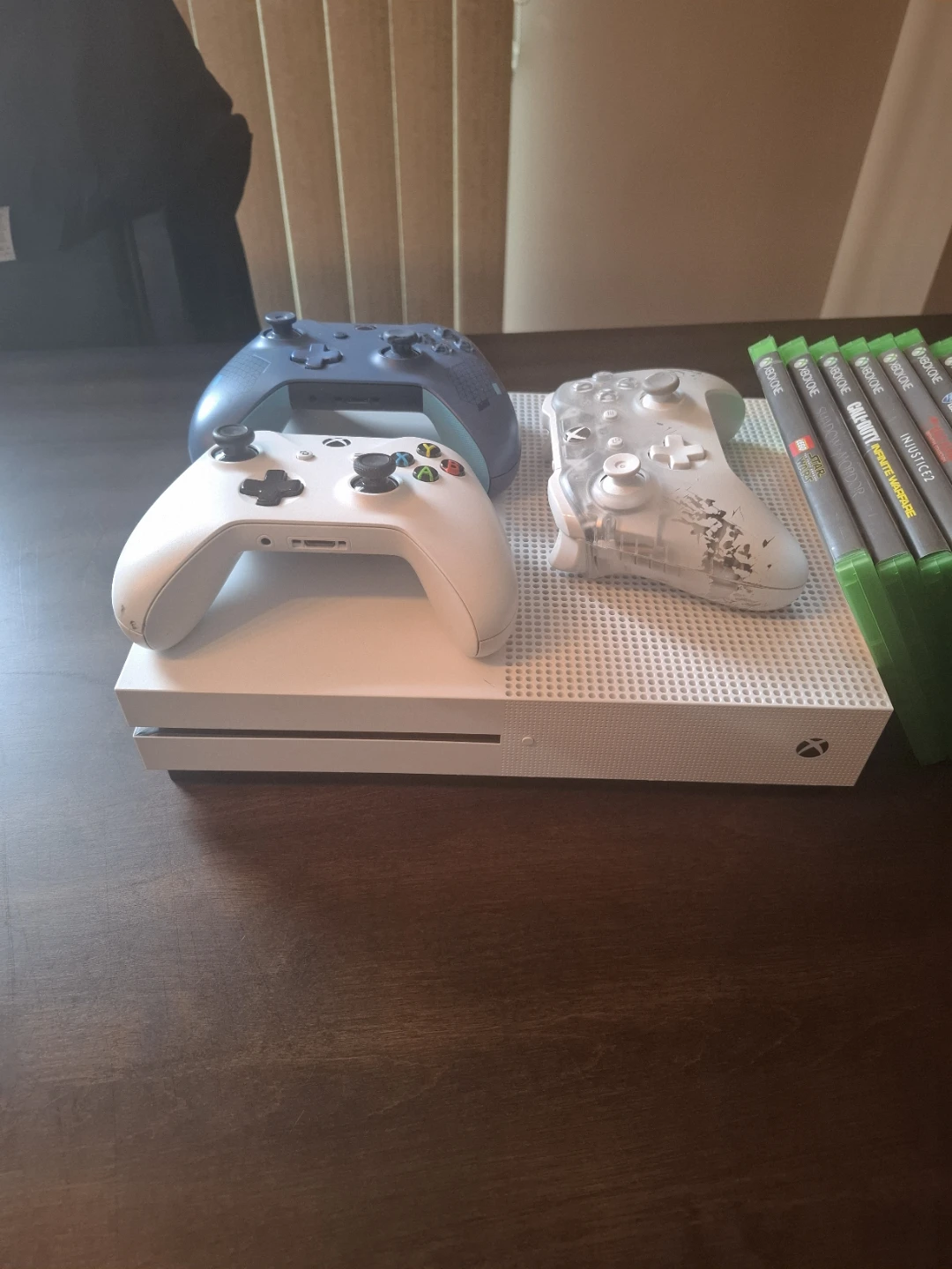 Xbox One S with Games & Controllers