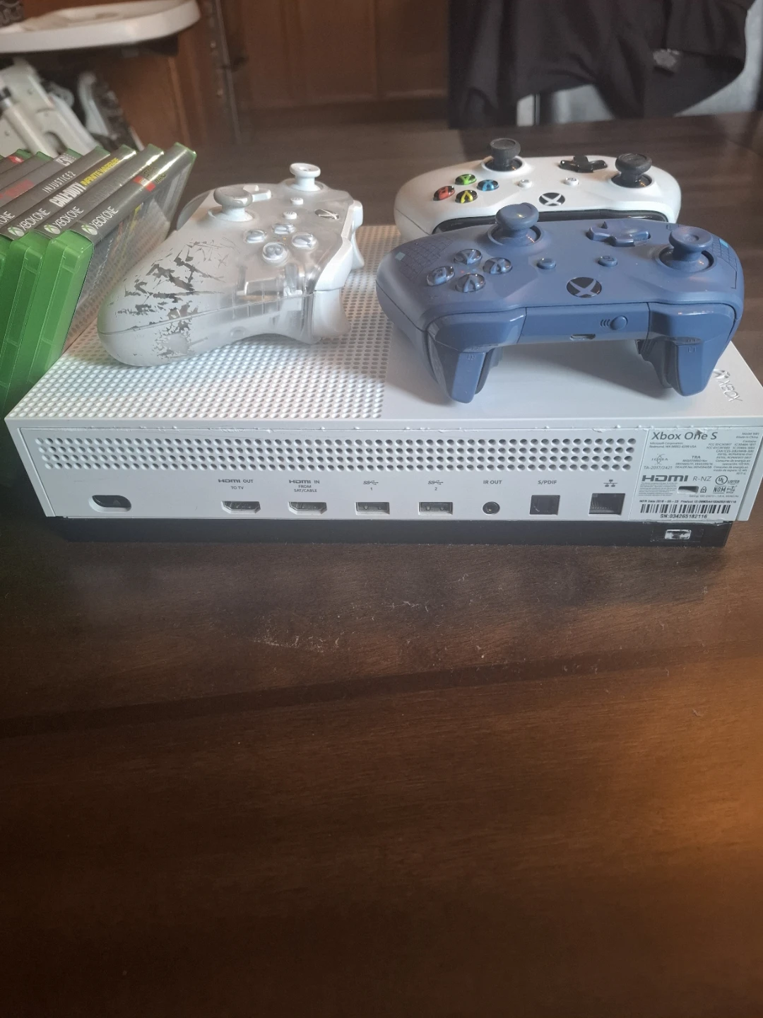 Xbox One S with Games & Controllers - photo 4
