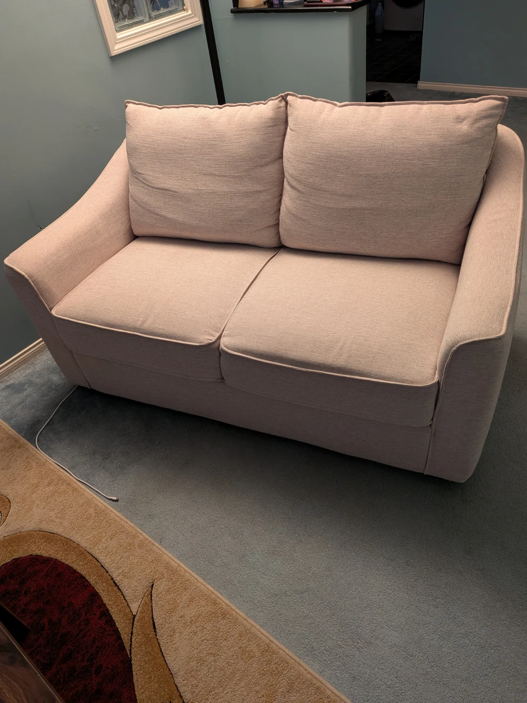 Light beige Loveseat Sofa