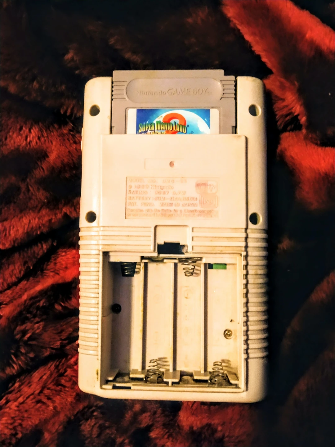 Original 1989 Working Gameboy w/  Super Mario Land 2: - photo 3