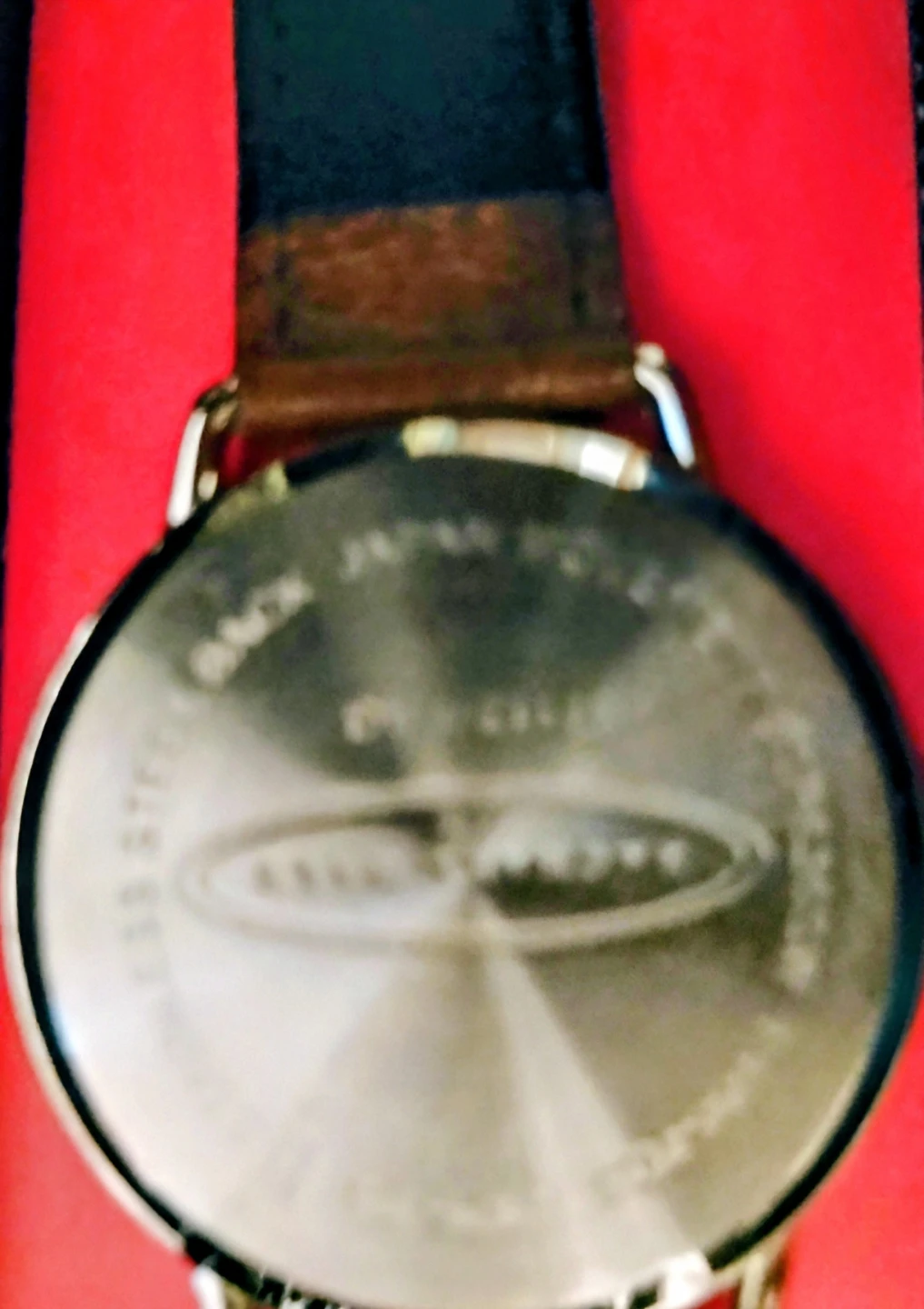 Cat Face Watch with Brown Leather Band - photo 4
