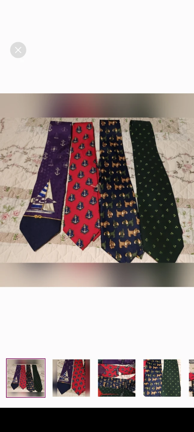 Nautica and Other Patterned Neckties - Set of 4
