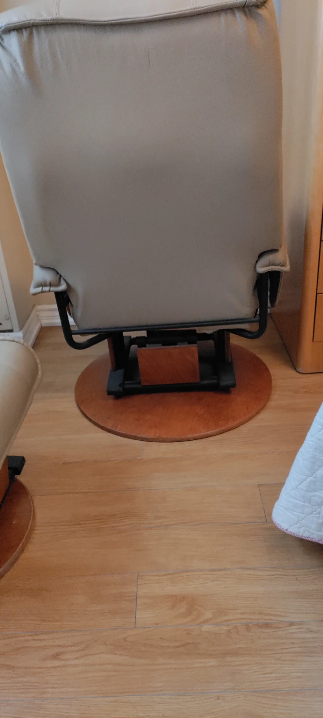 Leather Recliner Chair with Ottoman - photo 5
