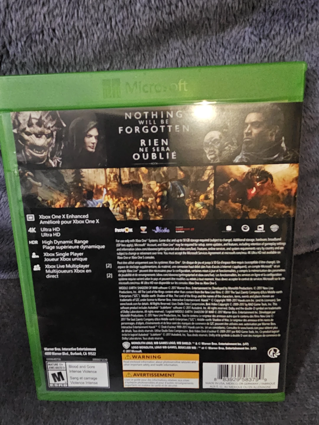 Xbox One Middle-earth: Shadow of War Game - photo 2