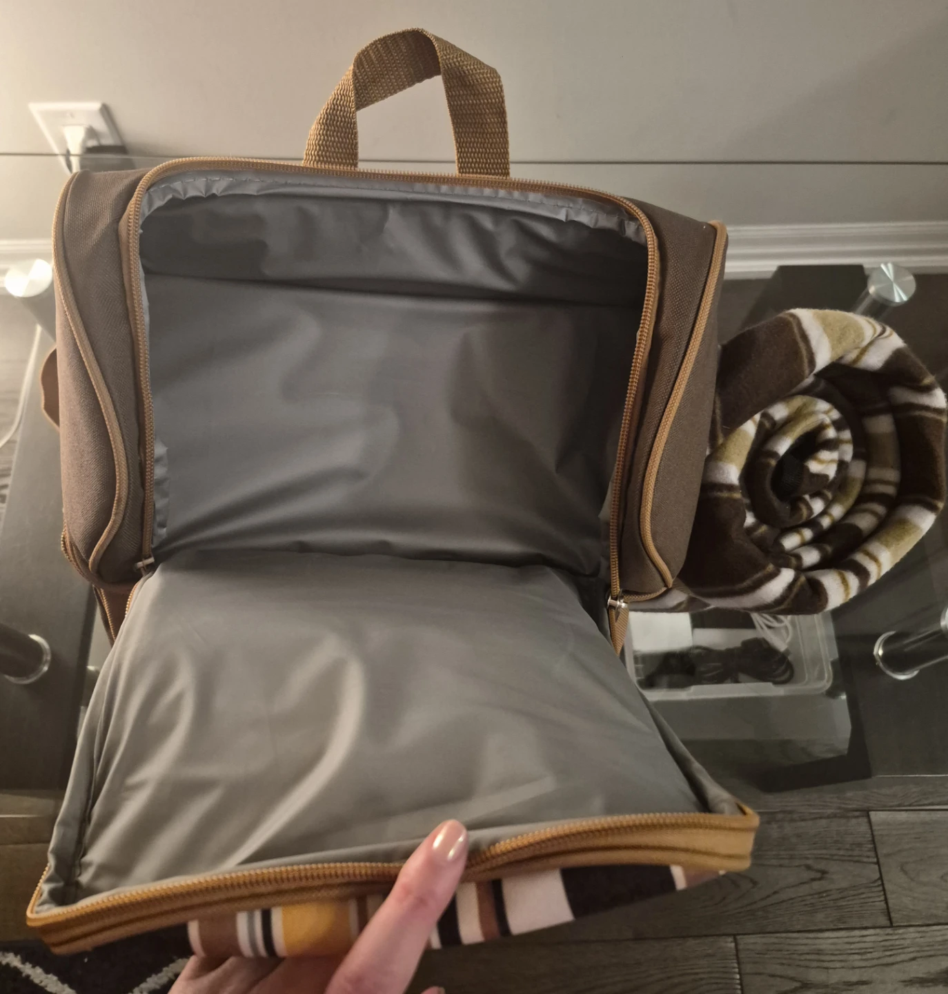 Picnic Backpack Set with Blanket - photo 3