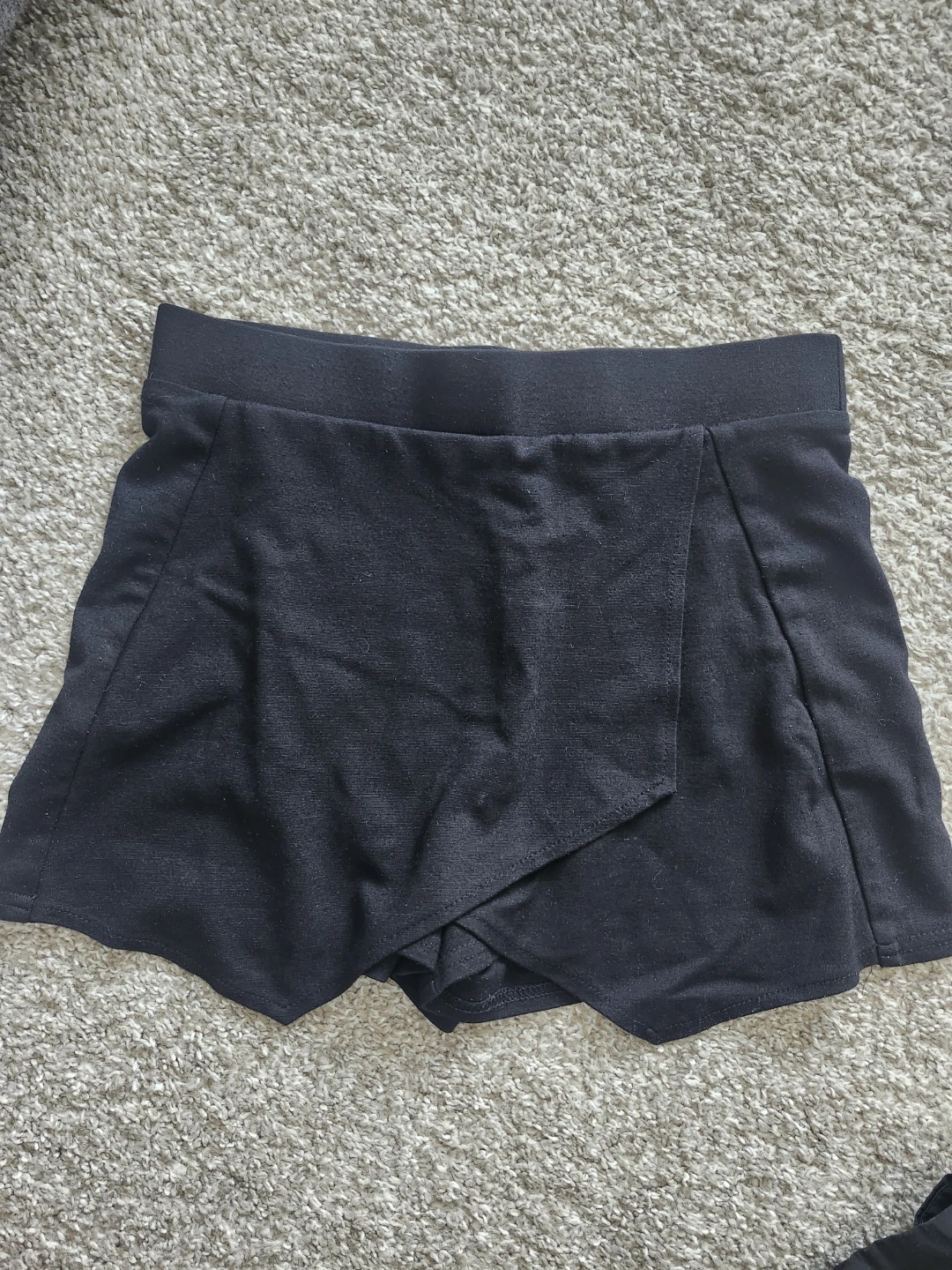 TWK Black Wrap Skort