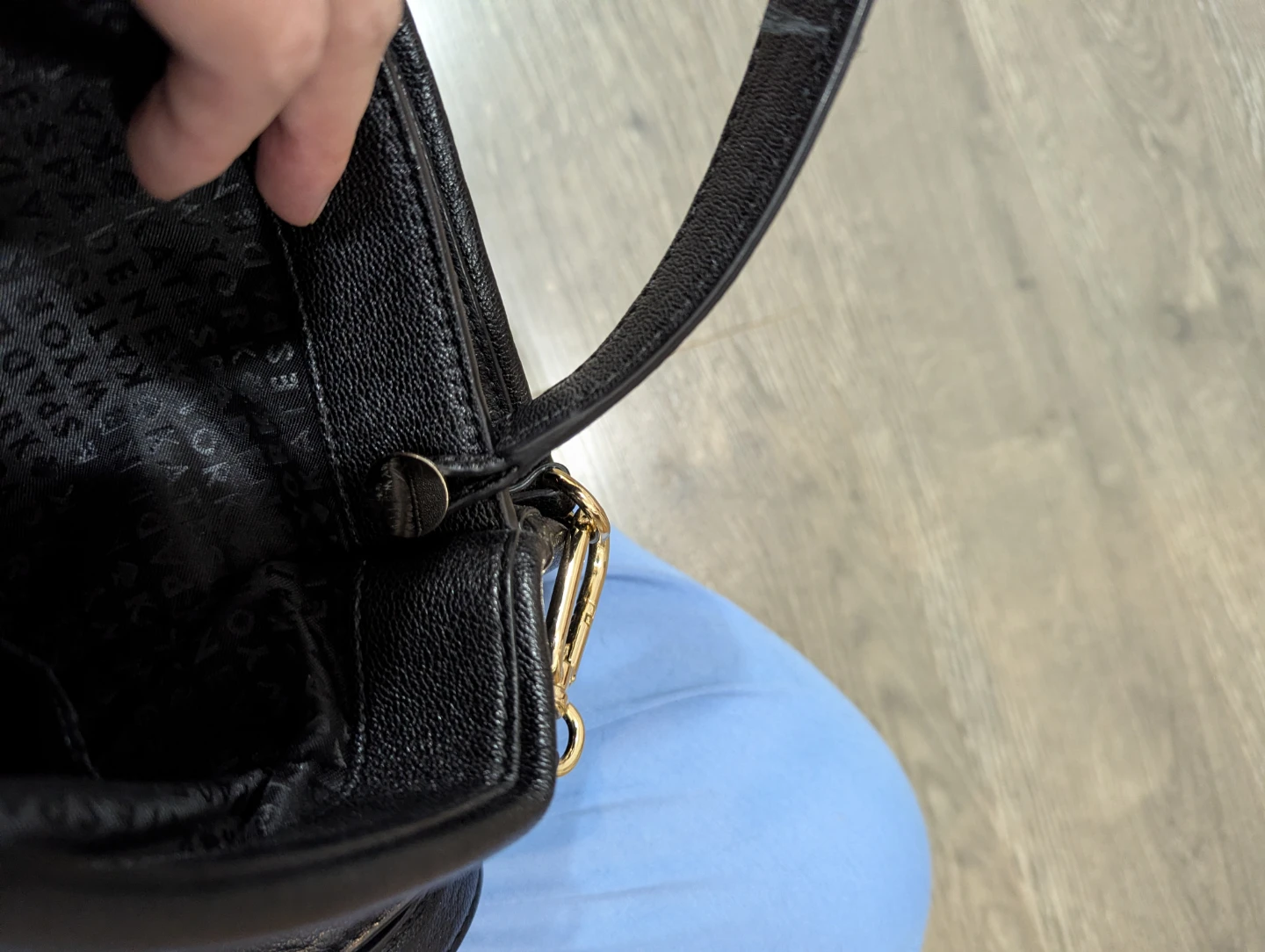 Black pebbled leather Kate Spade Purse - photo 4