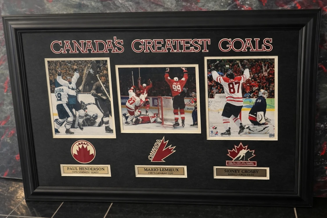 Canada's Greatest Goals Framed Hockey Memorabilia