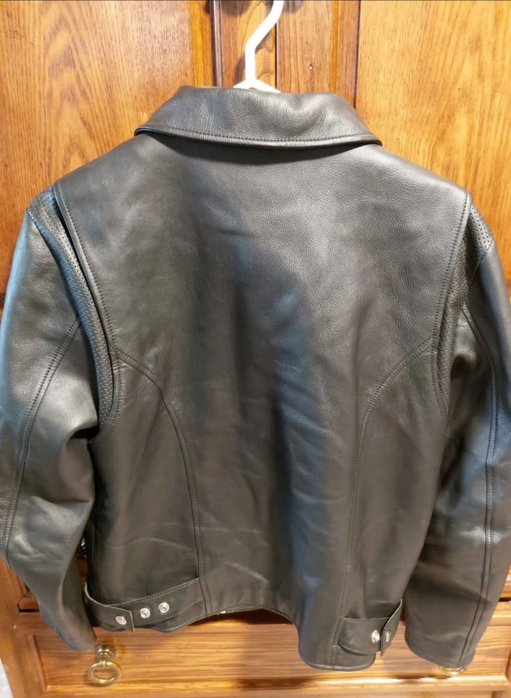 Joe Rocket Black Leather Motorcycle Jacket Size L - photo 2