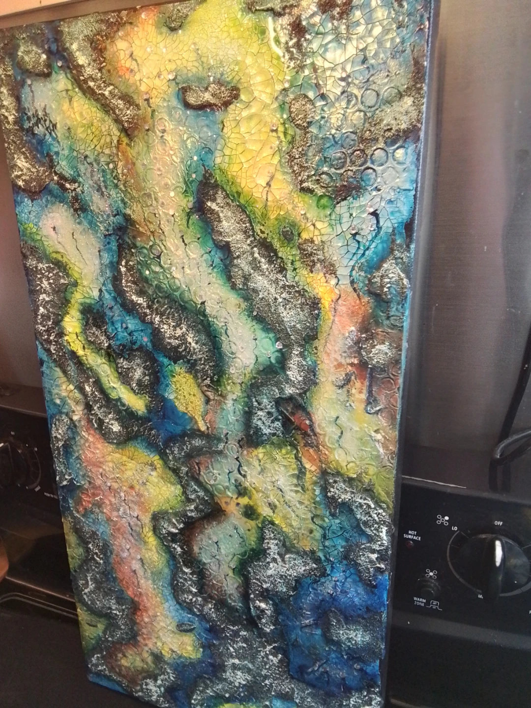 Shimmering Textured Abstract – “Courants Tropicaux” (2016) by - photo 2