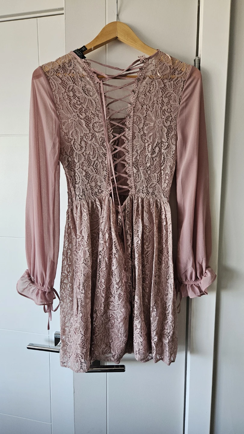 Topshop Pink Lace Corset Mini Dress - photo 2