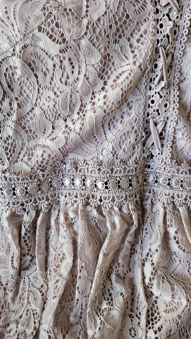 Topshop Pink Lace Corset Mini Dress - photo 3