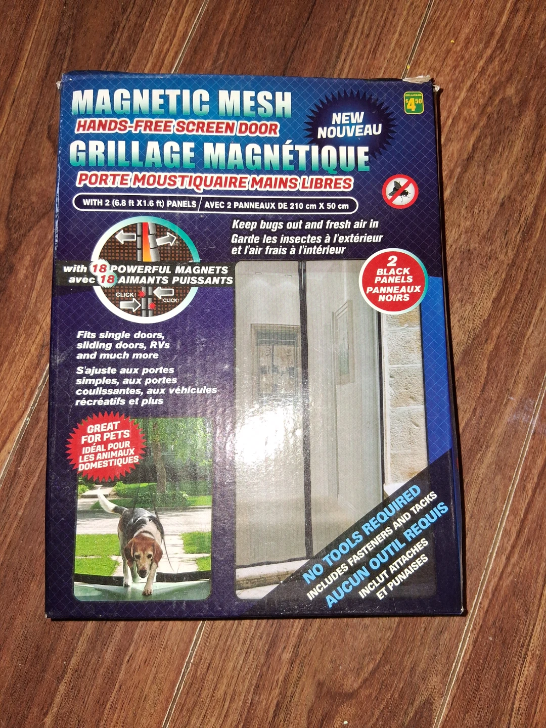 Magnetic Mesh Hands-Free Screen Door
