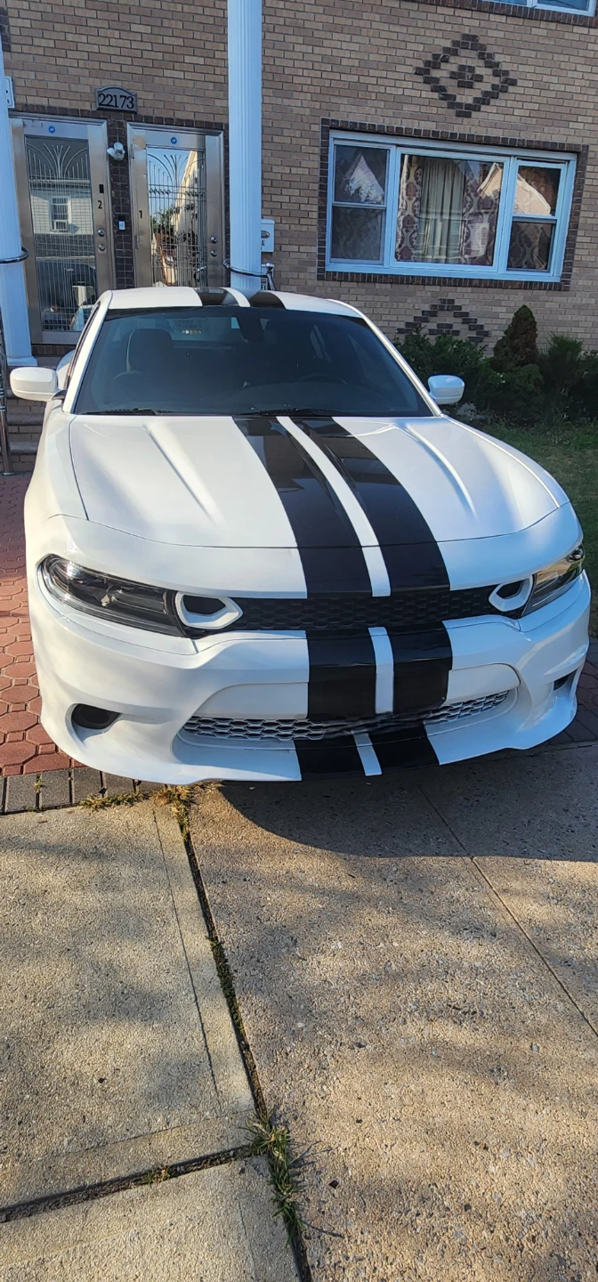 2017 Dodge Charger Pursuit  with Black Racing Stripes