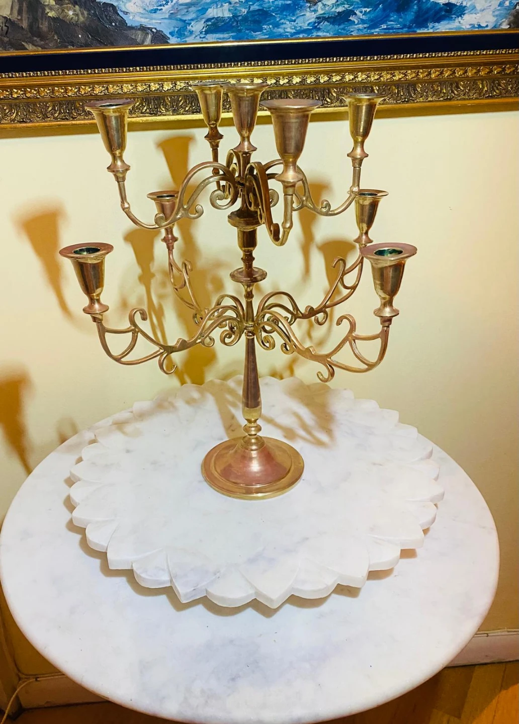 Brass Candelabra Centerpiece - photo 3