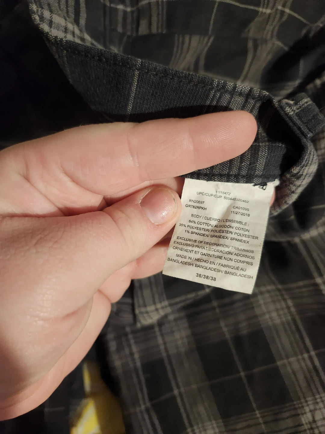 Black and grey plaid Dickies shorts - photo 5