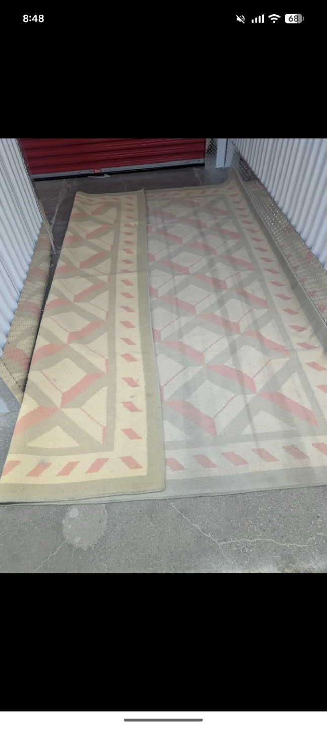 Long Geometric Pattern Runner Rug - photo 3
