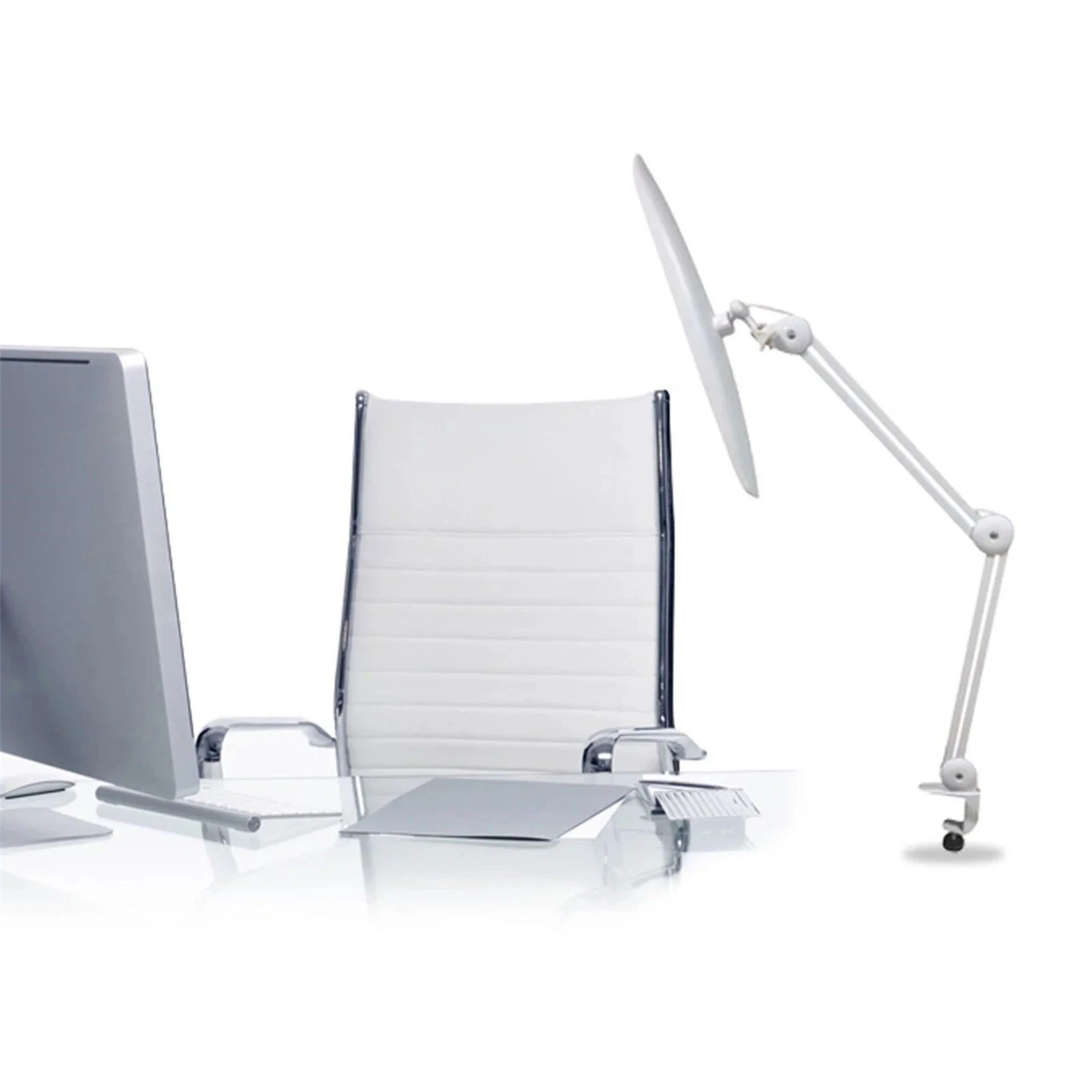 White LED Desk Lamp with Adjustable Arm - photo 2