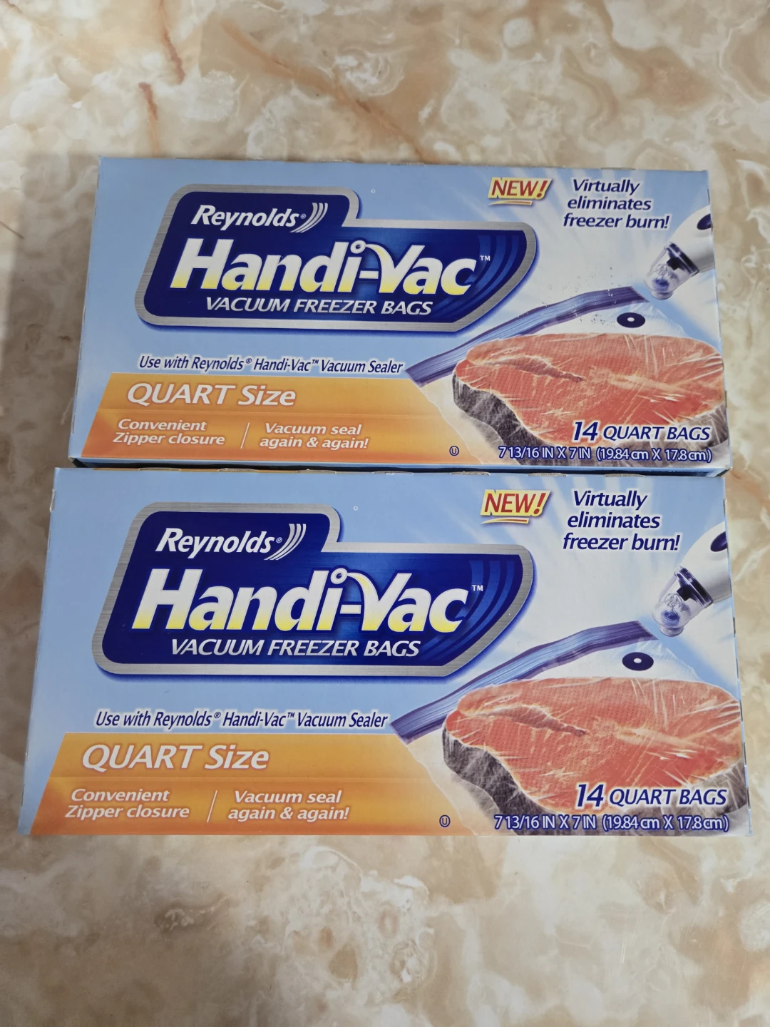 Reynolds Handi-Vac Vacuum Freezer Bags - 14 Quart Size