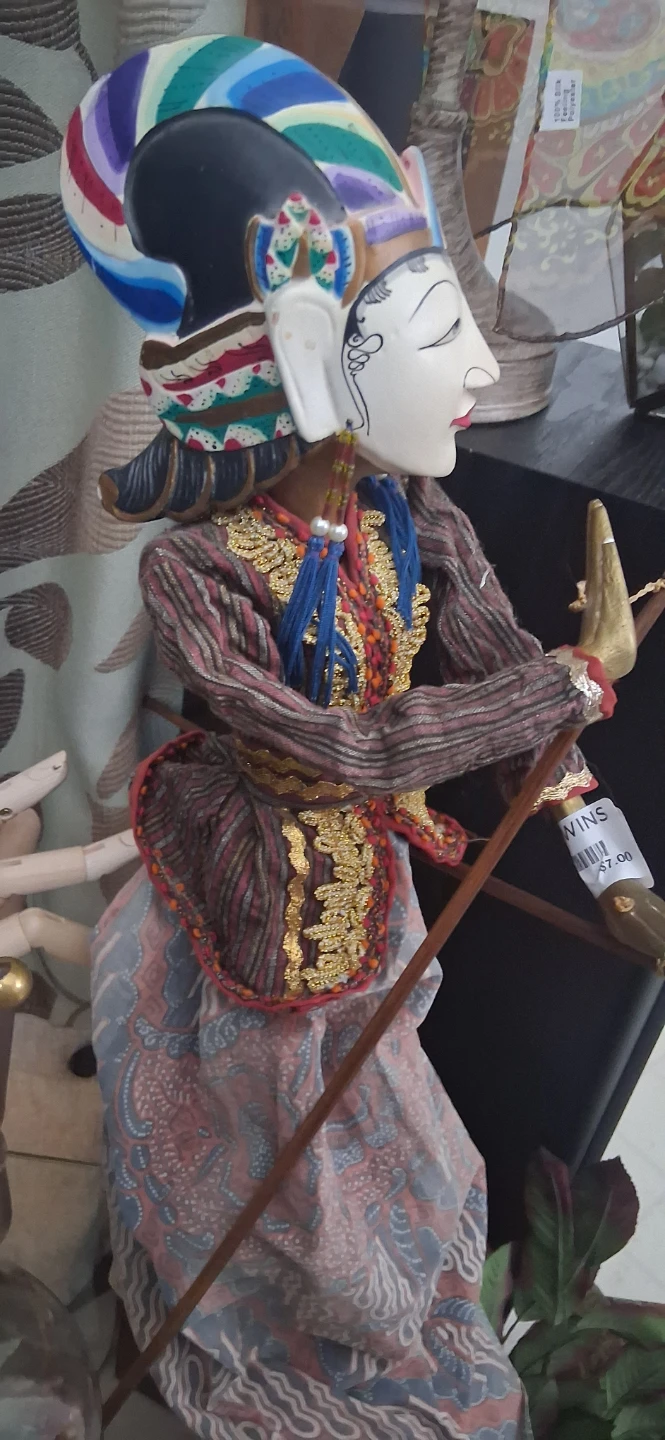 Vintage Indonesian Wayang Golek Rod Puppet – Dewi Anjani - photo 4