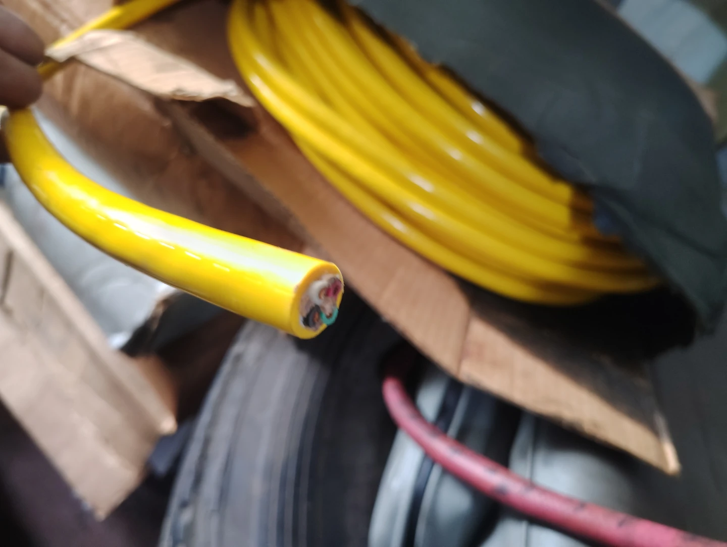Yellow Electrical Cable - photo 5