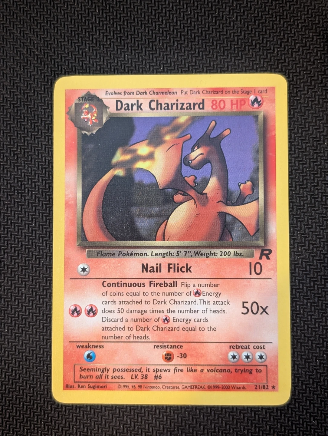 Dark Charizard Team Rocket Non Holo 21/82 - Pokemon