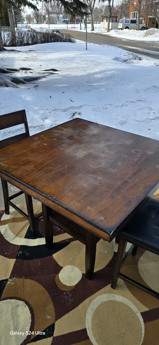Wooden Dining Table and Chairs Set - photo 4