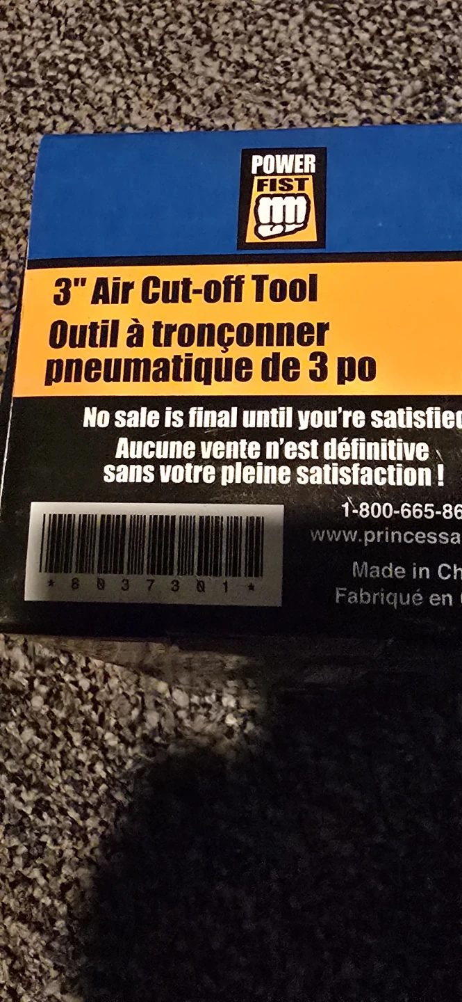 Power Fist 3" Air Cut-off Tool - photo 3