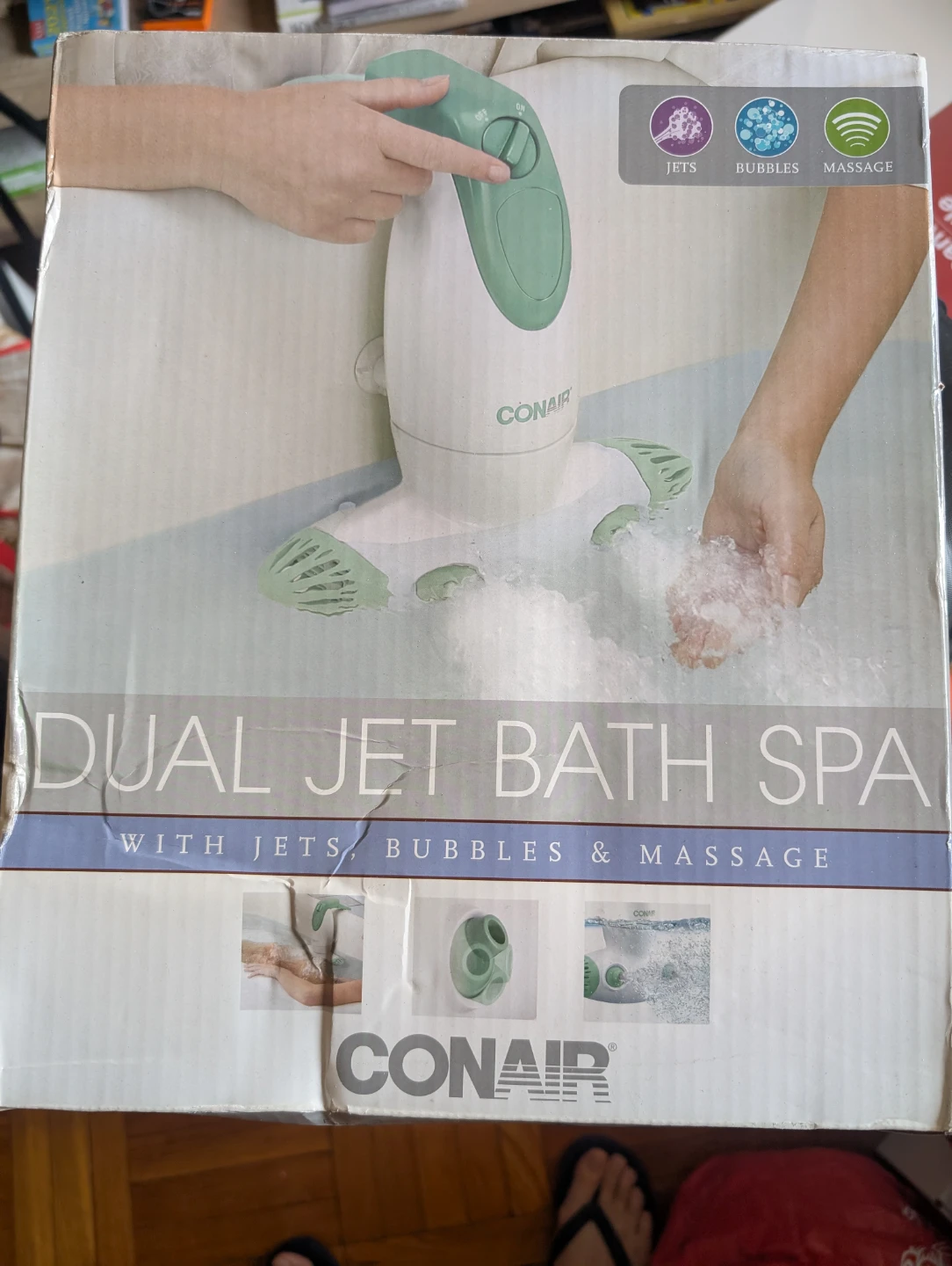 Conair Dual Jet Bath Spa with Jets, Bubbles & Massage