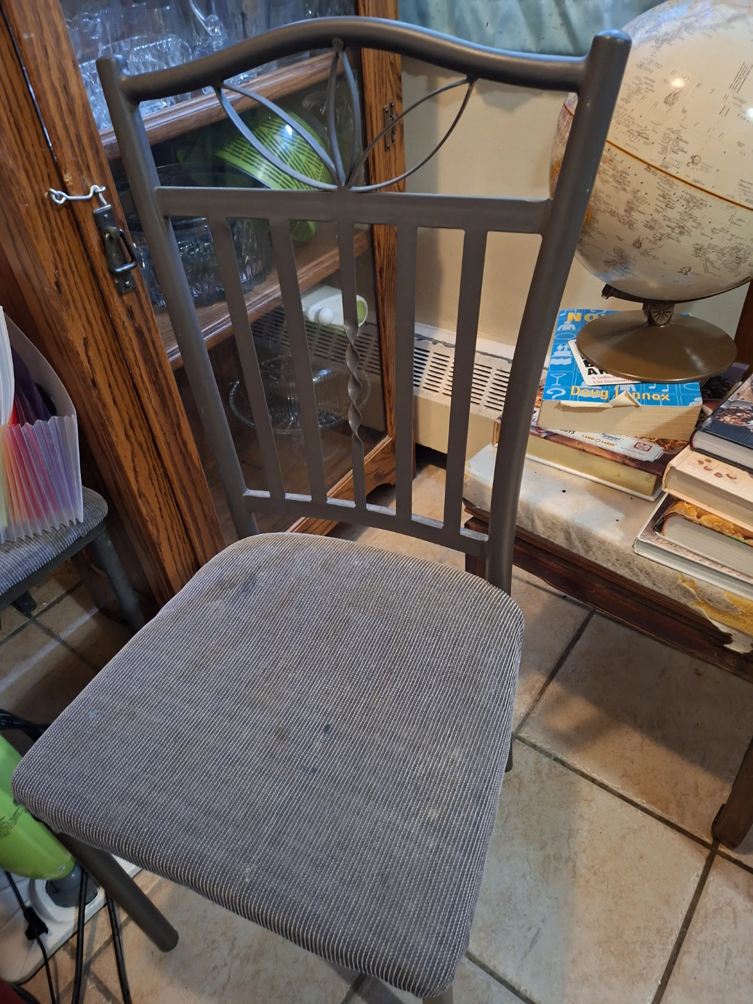 🥕Metal Dining Chair with Padded Seat - photo 3